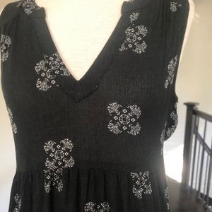 Black Printed Universal Threads Maxi Dress